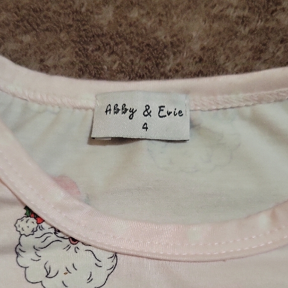 Santa Claus Print Kids Pajama Set - Picture 5 of 5